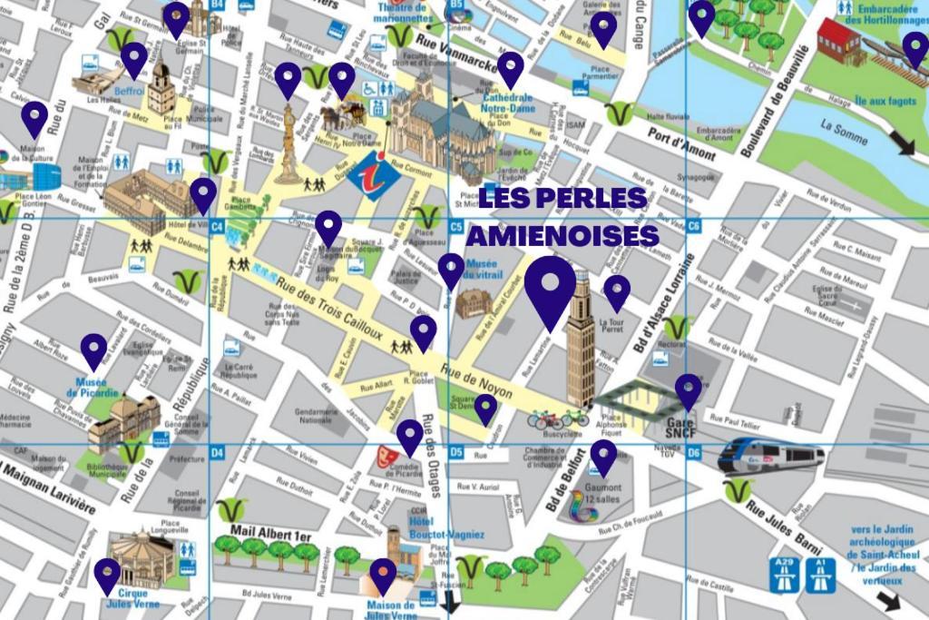 Les Perles Amienoises ☆ White Pearl ☆ Hyper Centre ☆ Lejlighed Amiens Eksteriør billede